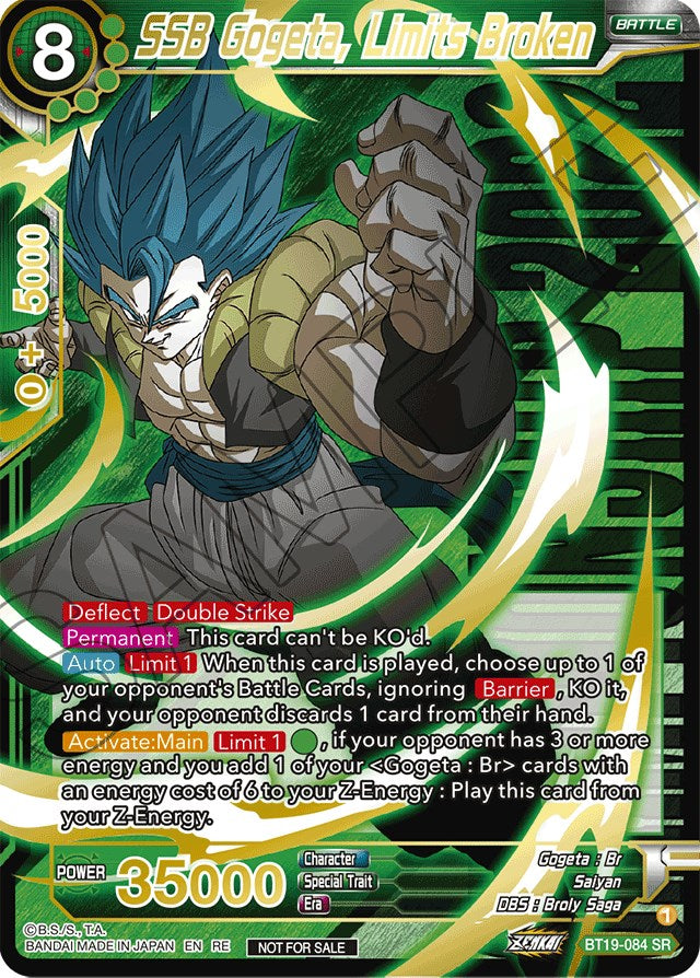 SSB Gogeta, Limits Broken (Championship 2022) (BT19-084) [Promotion Cards] | Odin's Place