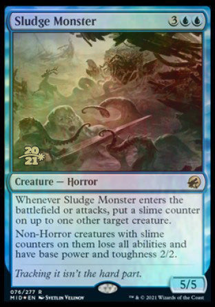 Sludge Monster [Innistrad: Midnight Hunt Prerelease Promos] | Odin's Place