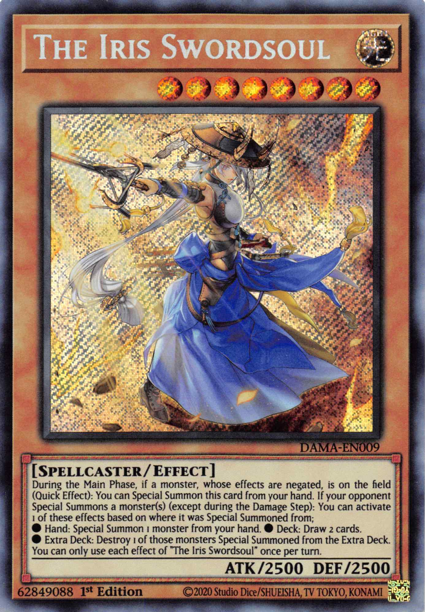The Iris Swordsoul [DAMA-EN009] Secret Rare | Odin's Place