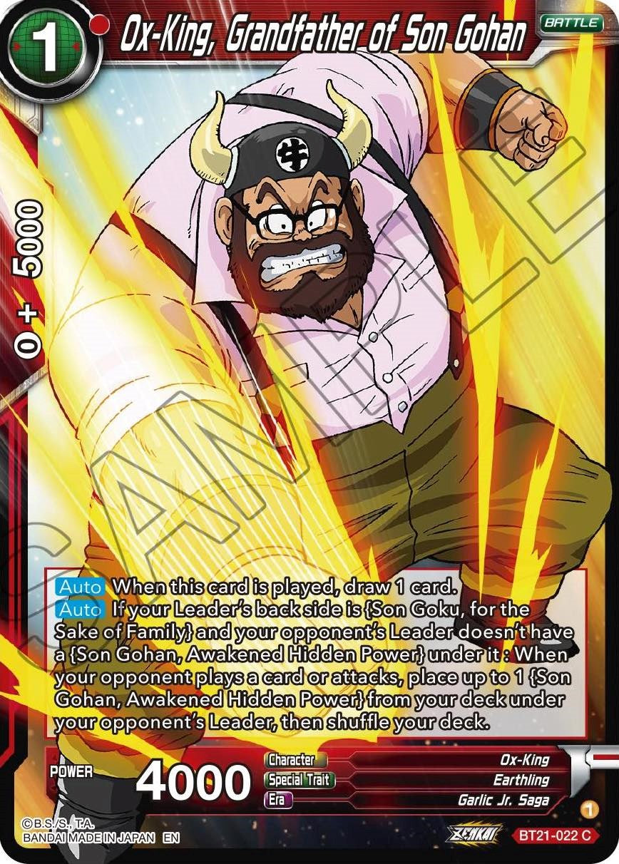 Ox-King, Grandfather of Son Gohan (BT21-022) [Wild Resurgence] | Odin's Place