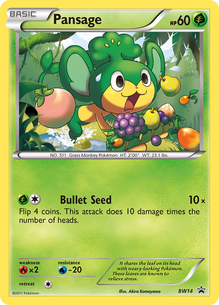 Pansage (BW14) [Black & White: Black Star Promos] | Odin's Place