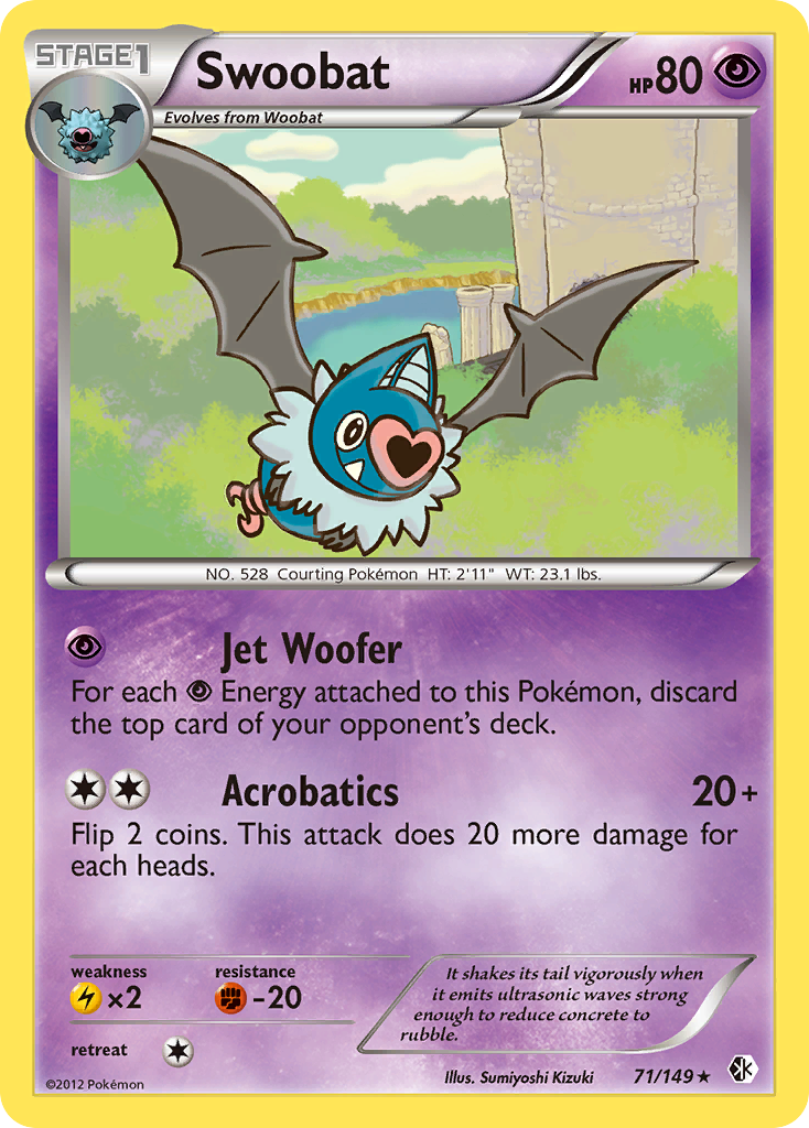 Swoobat (71/149) [Black & White: Boundaries Crossed] | Odin's Place