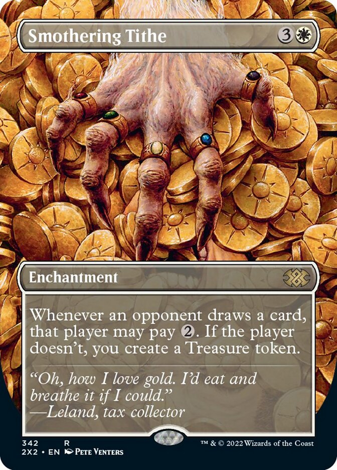 Smothering Tithe (Borderless Alternate Art) [Double Masters 2022] | Odin's Place