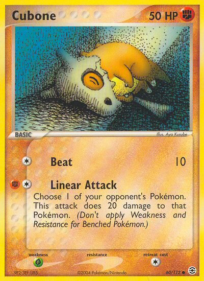 Cubone (60/112) [EX: FireRed & LeafGreen] | Odin's Place