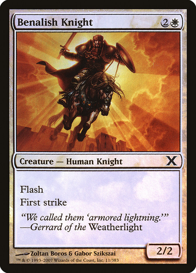 Benalish Knight (Premium Foil) [Tenth Edition] | Odin's Place