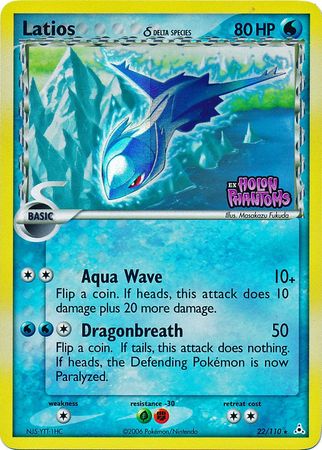 Latios (22/110) (Delta Species) (Stamped) [EX: Holon Phantoms] | Odin's Place