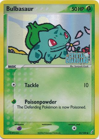 Bulbasaur (45/100) (Stamped) [EX: Crystal Guardians] | Odin's Place