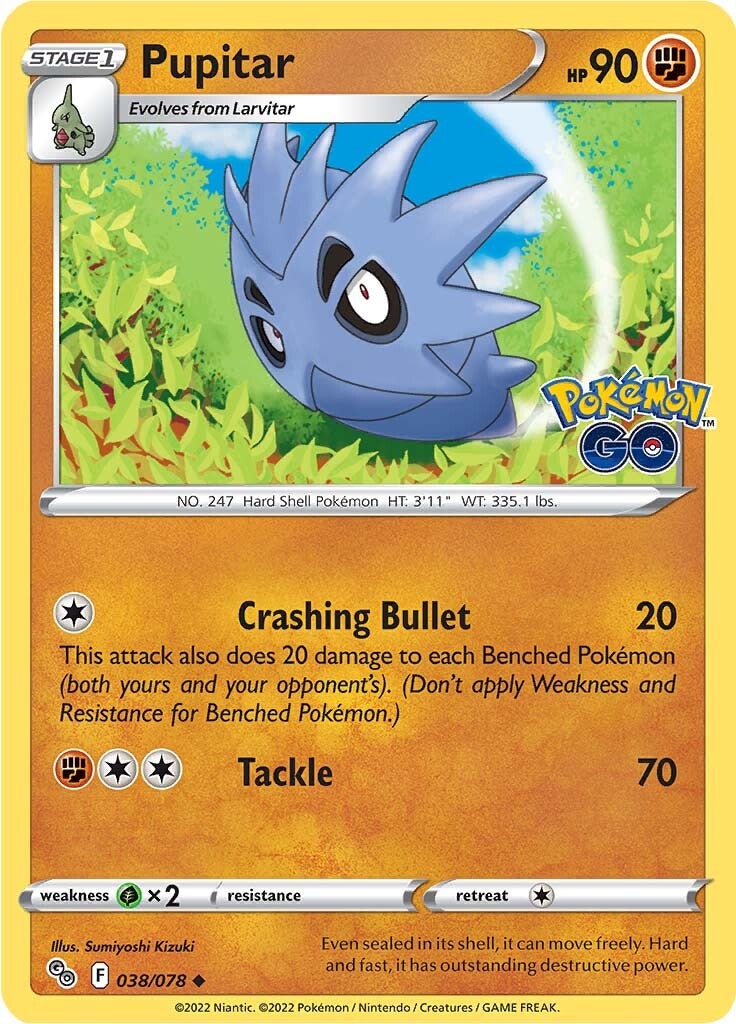 Pupitar (038/078) [Pokémon GO] | Odin's Place