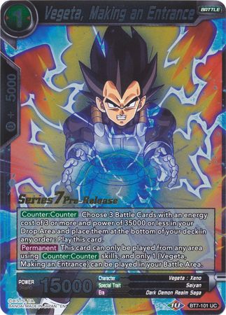 Vegeta, Making an Entrance (BT7-101_PR) [Assault of the Saiyans Prerelease Promos] | Odin's Place