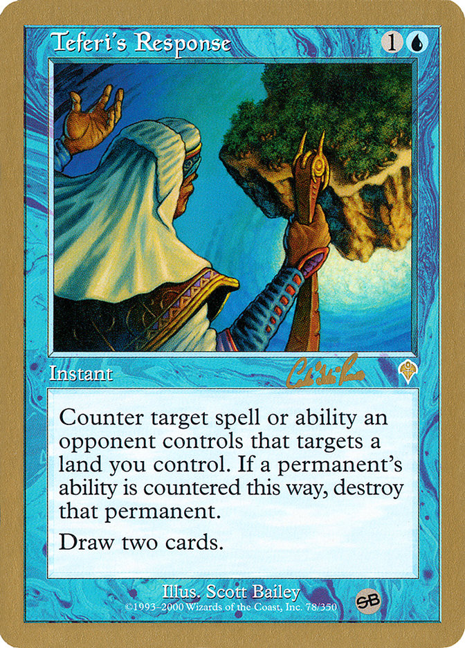Teferi's Response (Carlos Romao) (SB) [World Championship Decks 2002] | Odin's Place