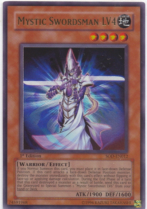 Mystic Swordsman LV4 [SOD-EN012] Ultra Rare | Odin's Place
