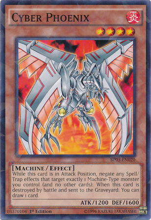 Cyber Phoenix [BP03-EN020] Shatterfoil Rare | Odin's Place