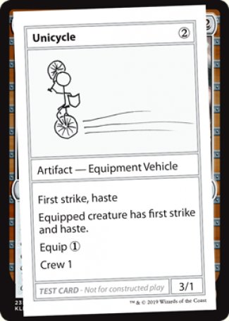 Unicycle (2021 Edition) [Mystery Booster Playtest Cards] | Odin's Place