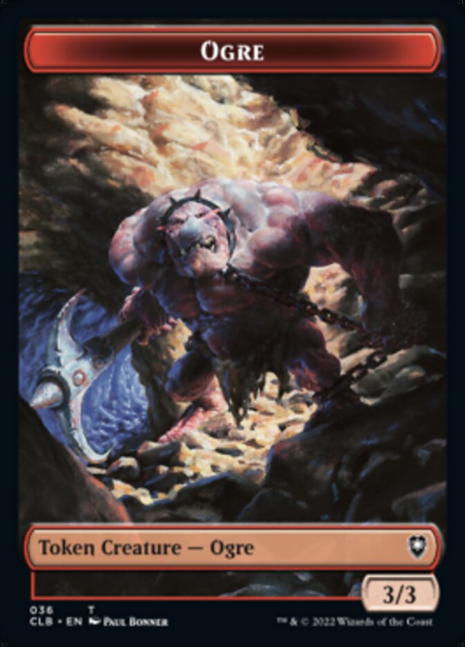 Boar // Ogre Double-Sided Token [Commander Legends: Battle for Baldur's Gate Tokens] | Odin's Place