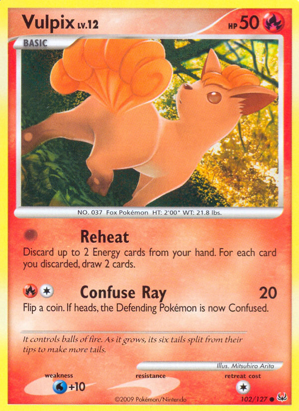Vulpix (102/127) [Platinum: Base Set] | Odin's Place