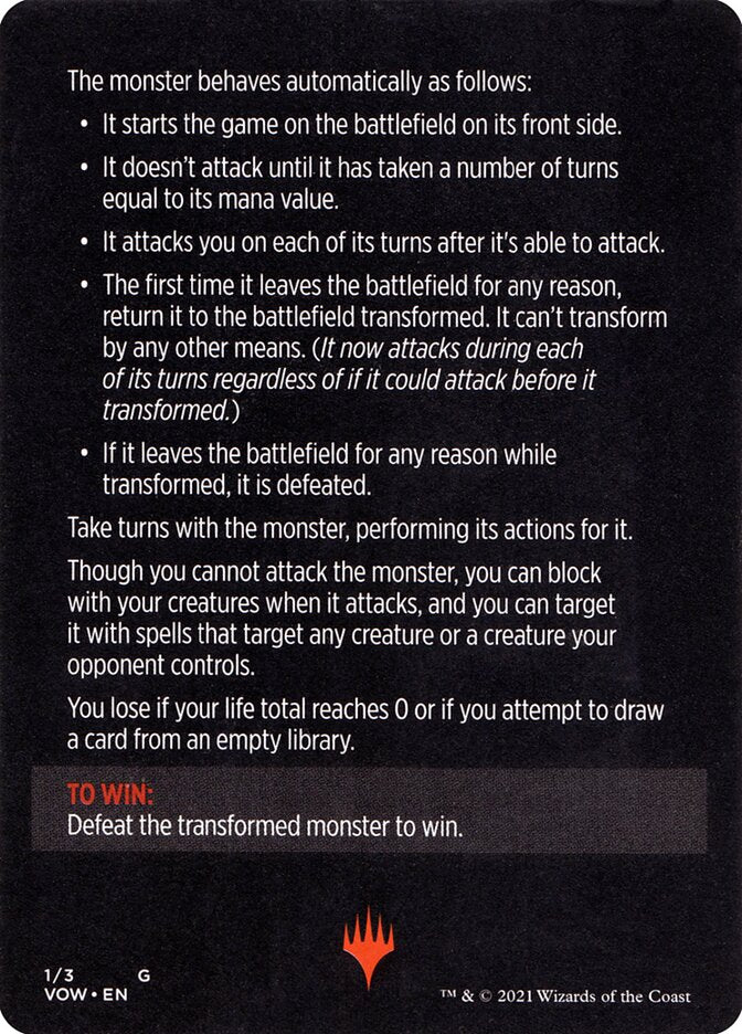 Monster of The Week (Magic Minigame) [Innistrad: Crimson Vow Minigame] | Odin's Place