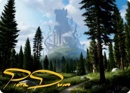 Forest (278) Art Card (Gold-Stamped Signature) [Dungeons & Dragons: Adventures in the Forgotten Realms Art Series] | Odin's Place