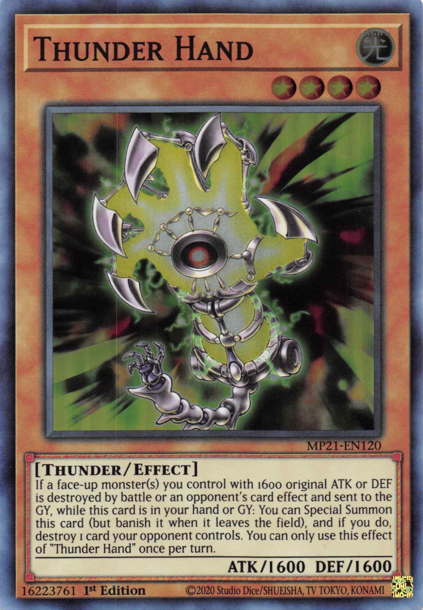 Thunder Hand [MP21-EN120] Super Rare | Odin's Place