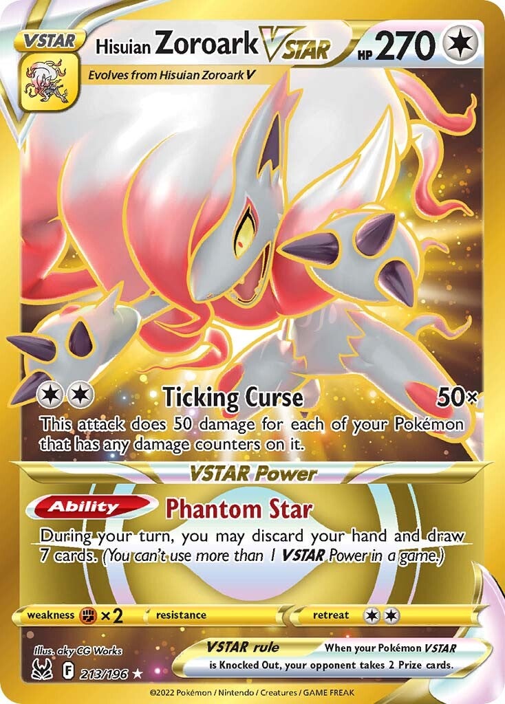 Hisuian Zoroark VSTAR (213/196) [Sword & Shield: Lost Origin] | Odin's Place