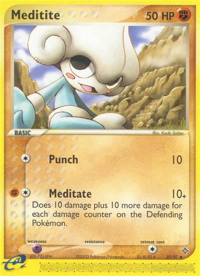 Meditite (37/97) [EX: Dragon] | Odin's Place