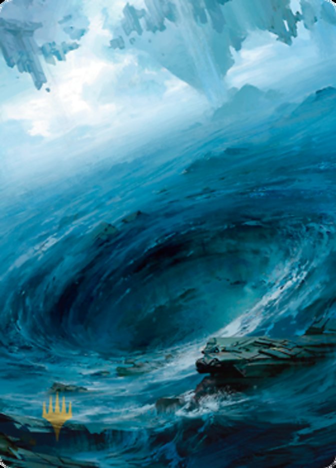 Island 3 Art Card (Gold-Stamped Signature) [Zendikar Rising Art Series] | Odin's Place