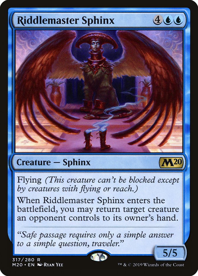 Riddlemaster Sphinx [Core Set 2020] | Odin's Place