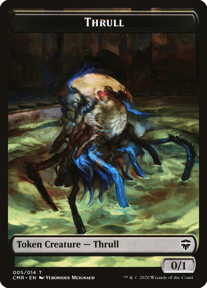 Horror // Thrull Double-Sided Token [Commander Legends Tokens] | Odin's Place