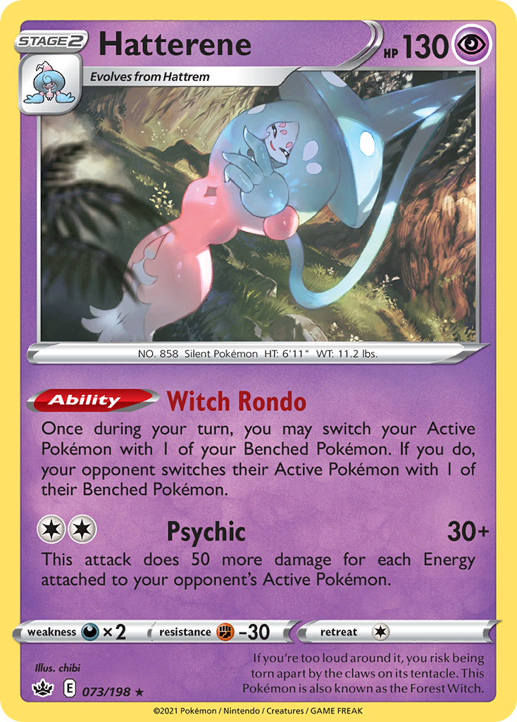 Hatterene (073/198) (Theme Deck Exclusive) [Sword & Shield: Chilling Reign] | Odin's Place