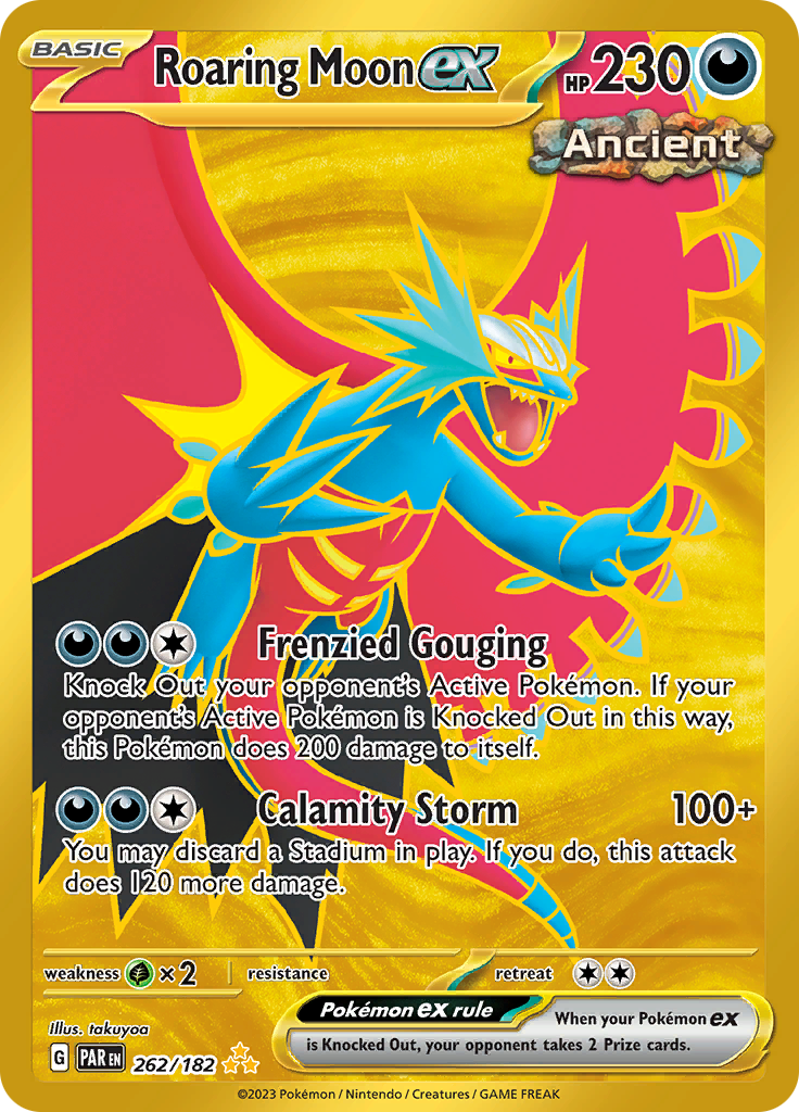 Roaring Moon ex (262/182) [Scarlet & Violet: Paradox Rift] | Odin's Place