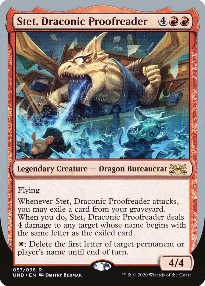 Stet, Draconic Proofreader [Unsanctioned] | Odin's Place