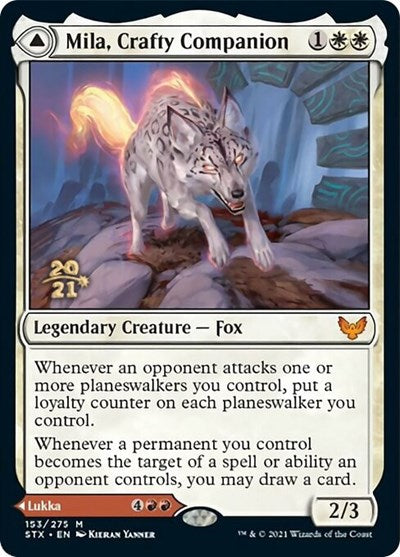 Mila, Crafty Companion // Lukka, Wayward Bonder [Strixhaven: School of Mages Prerelease Promos] | Odin's Place