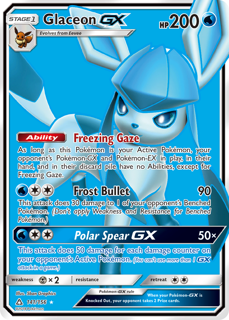 Glaceon GX (141/156) [Sun & Moon: Ultra Prism] | Odin's Place