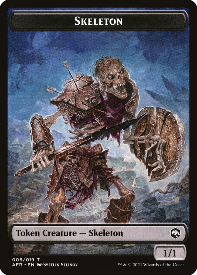 Illusion // Skeleton Double-Sided Token [Dungeons & Dragons: Adventures in the Forgotten Realms Commander Tokens] | Odin's Place