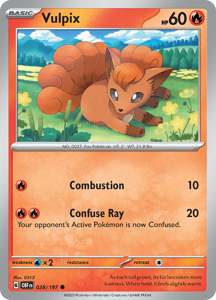 Vulpix (028/197) [Scarlet & Violet: Obsidian Flames] | Odin's Place