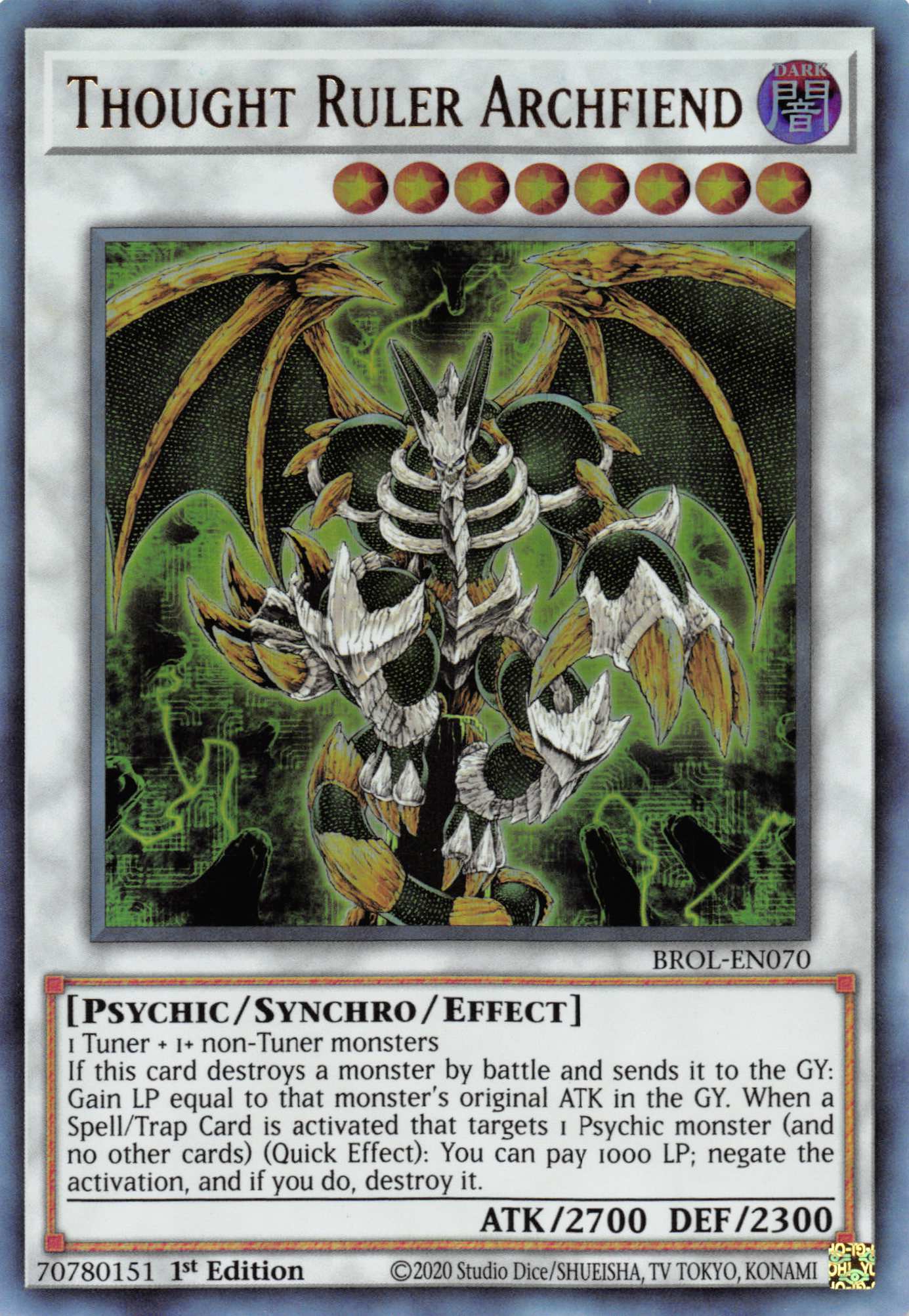 Thought Ruler Archfiend [BROL-EN070] Ultra Rare | Odin's Place