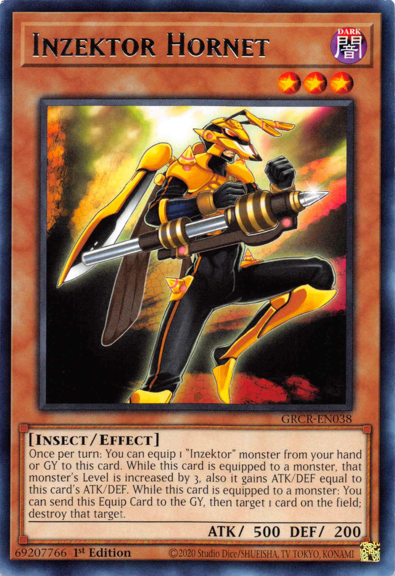 Inzektor Hornet [GRCR-EN038] Rare | Odin's Place