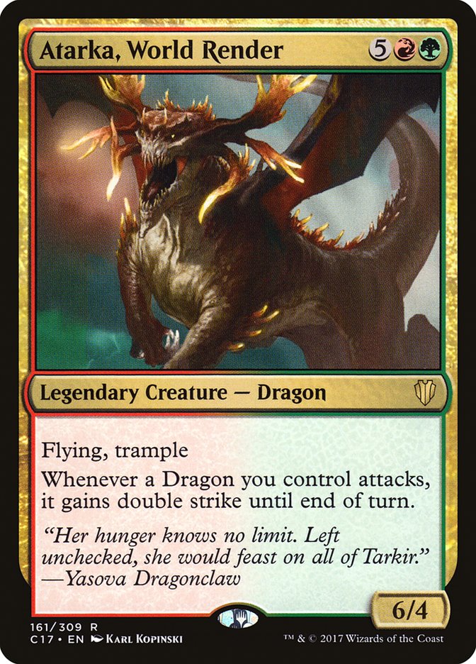 Atarka, World Render (161) [Commander 2017] | Odin's Place