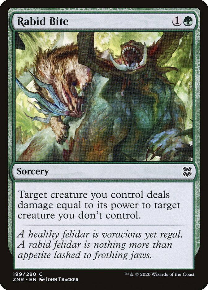 Rabid Bite [Zendikar Rising] | Odin's Place