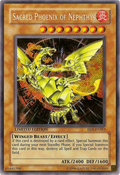 Sacred Phoenix of Nephthys [EEN-ENSE3] Secret Rare | Odin's Place