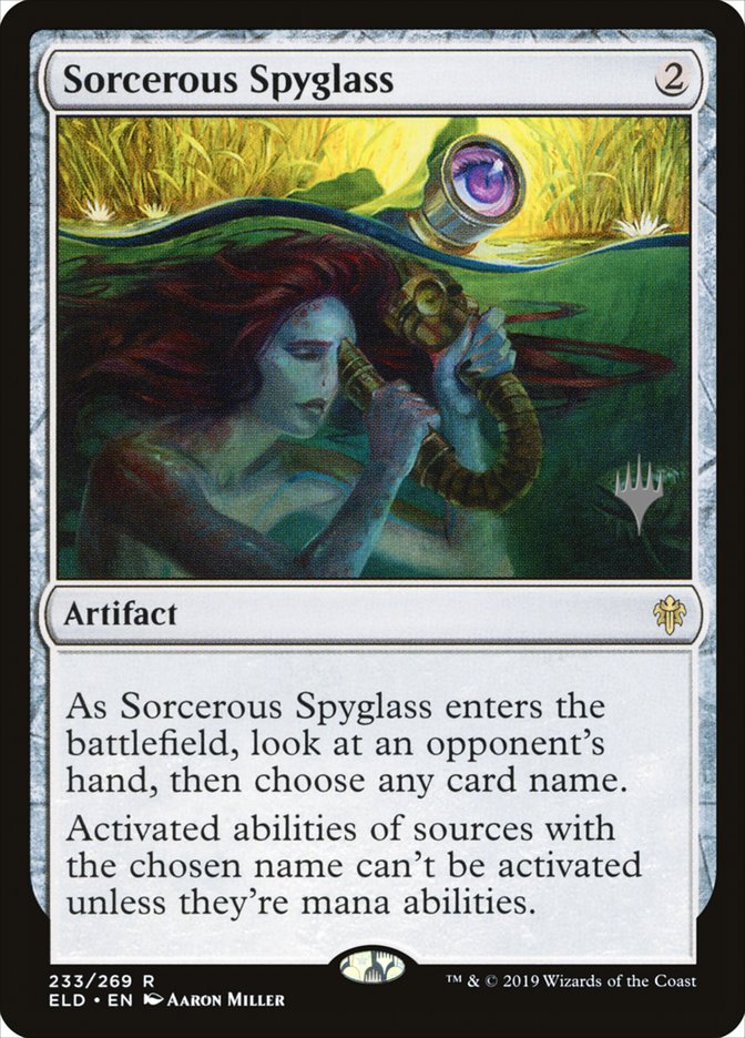 Sorcerous Spyglass (Promo Pack) [Throne of Eldraine Promos] | Odin's Place
