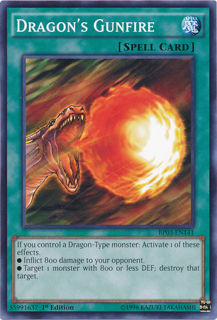 Dragon's Gunfire [BP03-EN141] Common | Odin's Place