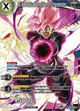 SS Rose Goku Black, Unison of Extermination (Gold Stamped) (P-212) [Promotion Cards] | Odin's Place