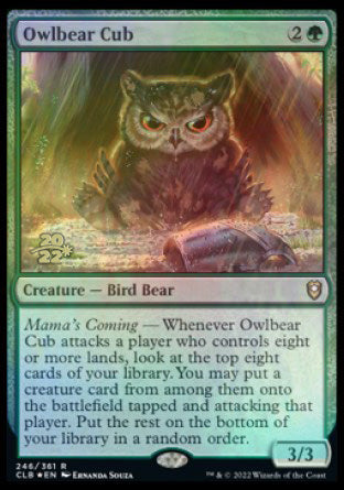 Owlbear Cub [Commander Legends: Battle for Baldur's Gate Prerelease Promos] | Odin's Place