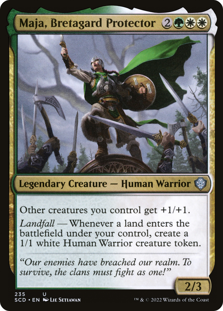 Maja, Bretagard Protector [Starter Commander Decks] | Odin's Place