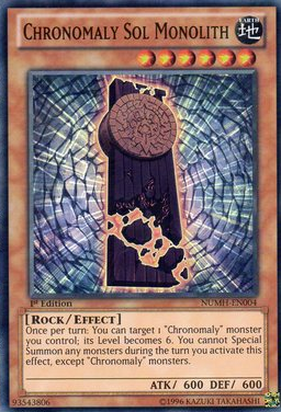 Chronomaly Sol Monolith [NUMH-EN004] Super Rare | Odin's Place
