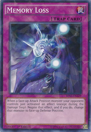 Memory Loss [BP03-EN229] Shatterfoil Rare | Odin's Place