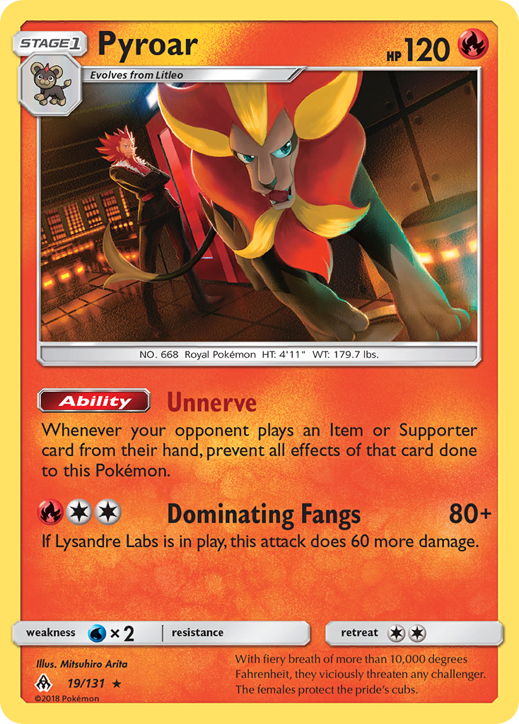 Pyroar (19/131) [Sun & Moon: Forbidden Light] | Odin's Place
