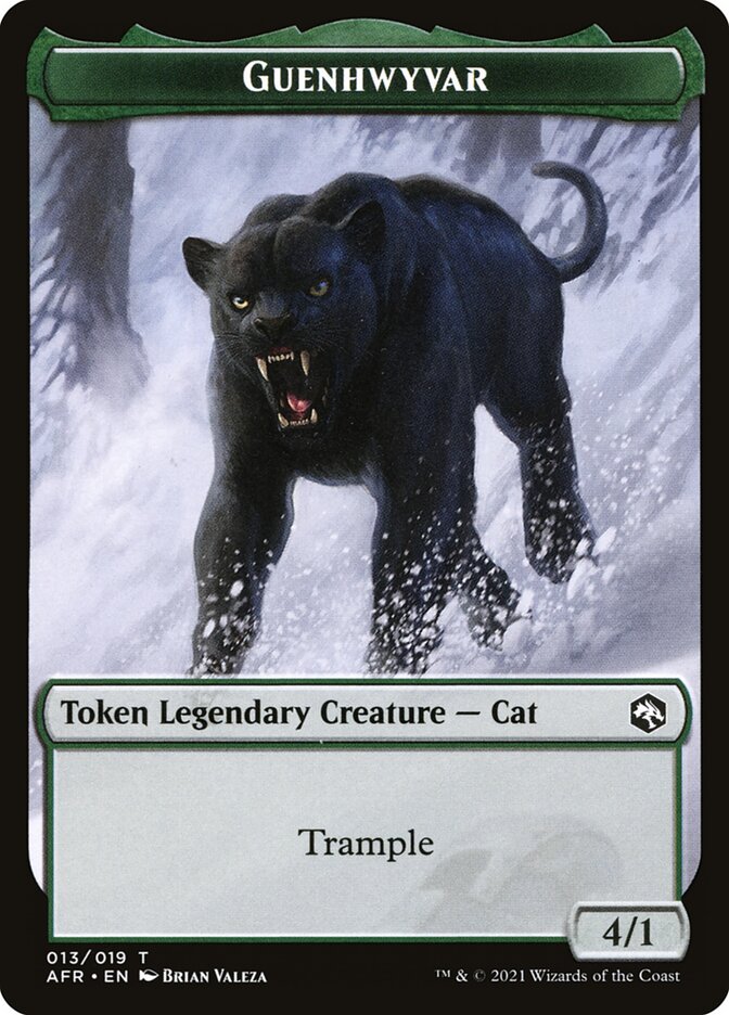 Dog Illusion // Guenhwyvar Double-Sided Token [Dungeons & Dragons: Adventures in the Forgotten Realms Tokens] | Odin's Place