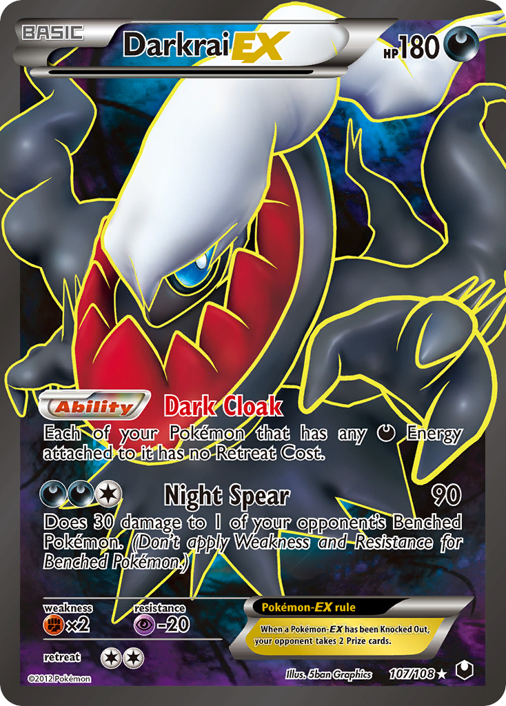 Darkrai EX (107/108) [Black & White: Dark Explorers] | Odin's Place