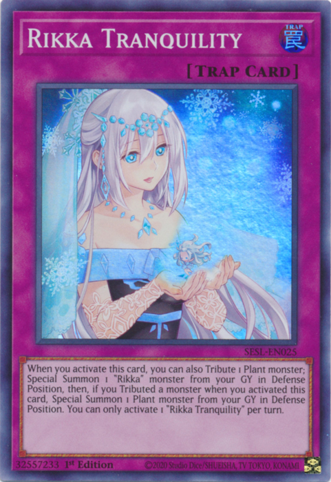 Rikka Tranquility [SESL-EN025] Super Rare | Odin's Place